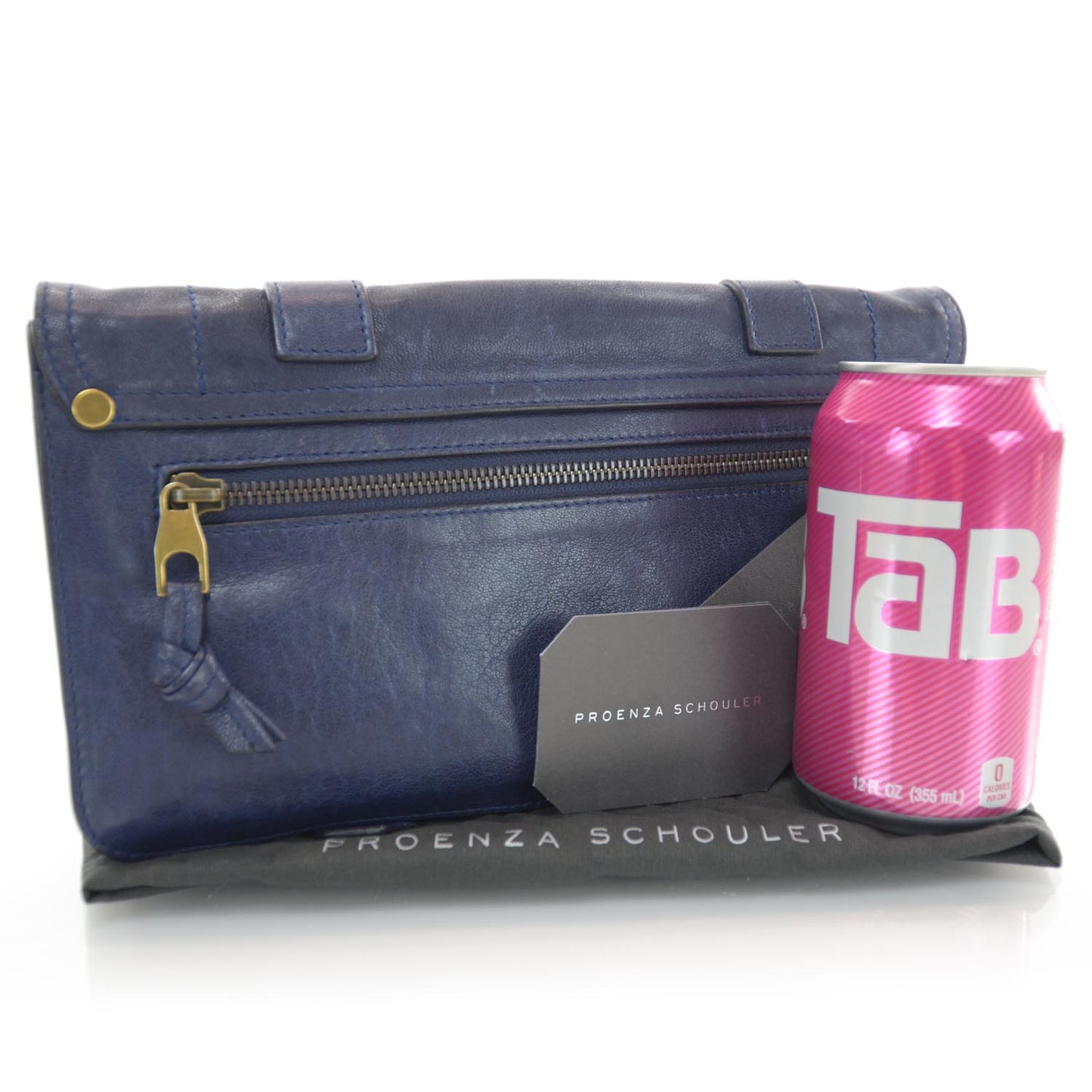 Leather PS1 Pochette Clutch Midnight