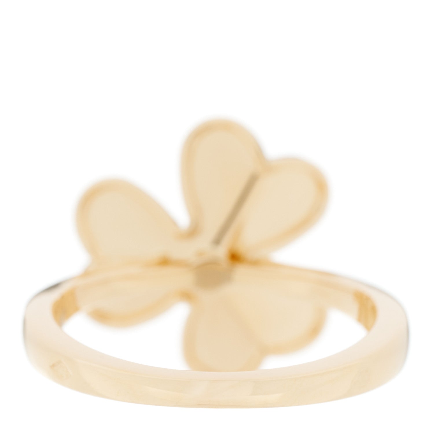 Van Cleef & Arpels 18K Yellow Gold Diamond Small Frivole Ring 53 6.5 3 of 6