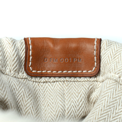 Hermes Canvas Barenia Fourbi 20 PM Pouch Naturel Fauve 6 of 9