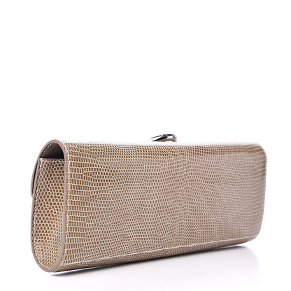 Hermes Lizard Egee Clutch Ficelle 3 of 10