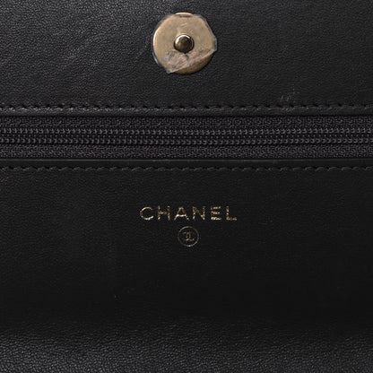 Chanel Lambskin Quilted Chanel 19 Wallet On Chain WOC Dark Grey 6 of 17