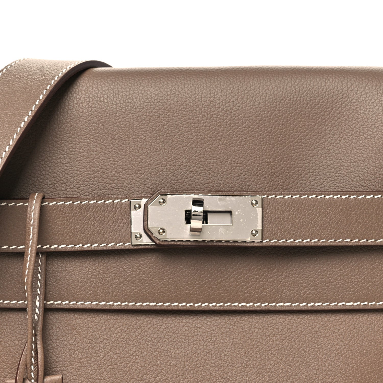 Hermes Evercolor Kelly Messenger PM Etoupe 7 of 9