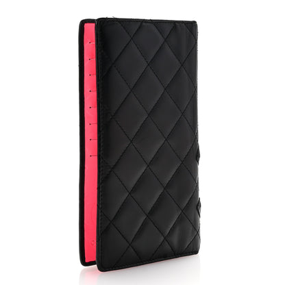 Chanel Calfskin Quilted Cambon Yen Wallet Black 3 of 9