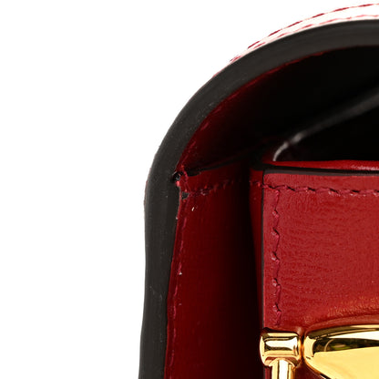 Gucci GG Supreme Monogram Azalea Calfskin Horsebit 1955 Shoulder Bag Beige Ebony New Cherry Red 11 of 11