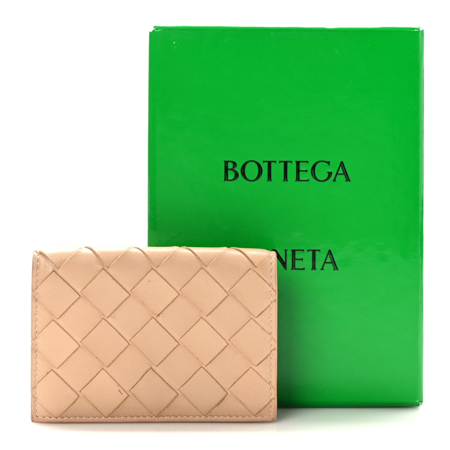Bottega Veneta Nappa Intrecciato Card Holder Almond 8 of 8