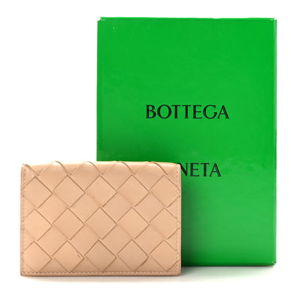 Bottega Veneta Nappa Intrecciato Card Holder Almond 8 of 8