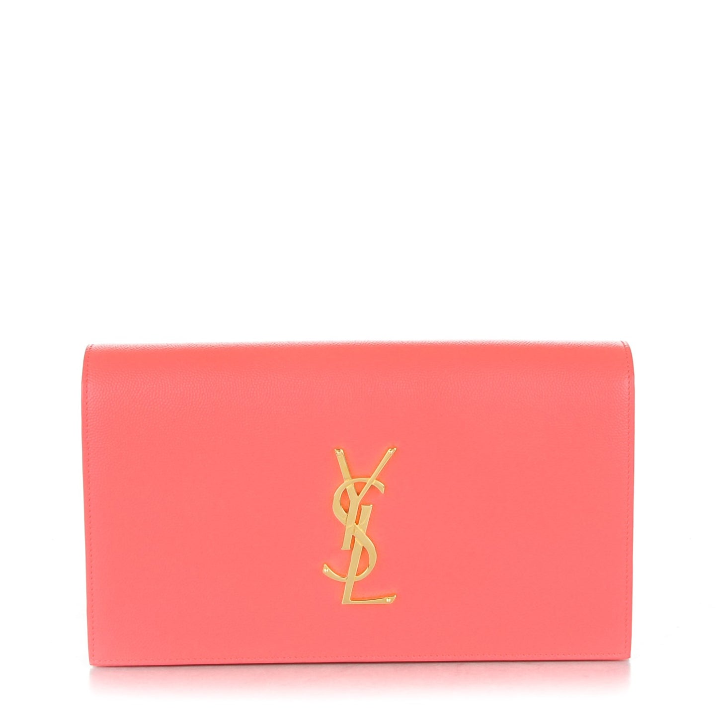 Grain De Poudre Classic Monogram Clutch Rose Clair