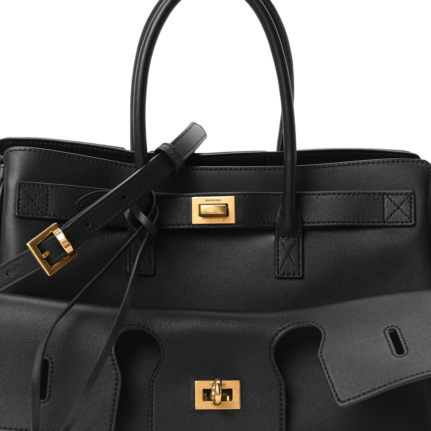 Smooth Calfskin Bel Air Carry All Bag Black Black Black