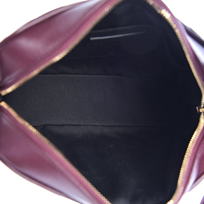Saint Laurent Calfskin Matelasse Monogram Lou Camera Bag Dark Legion Red 5 of 10