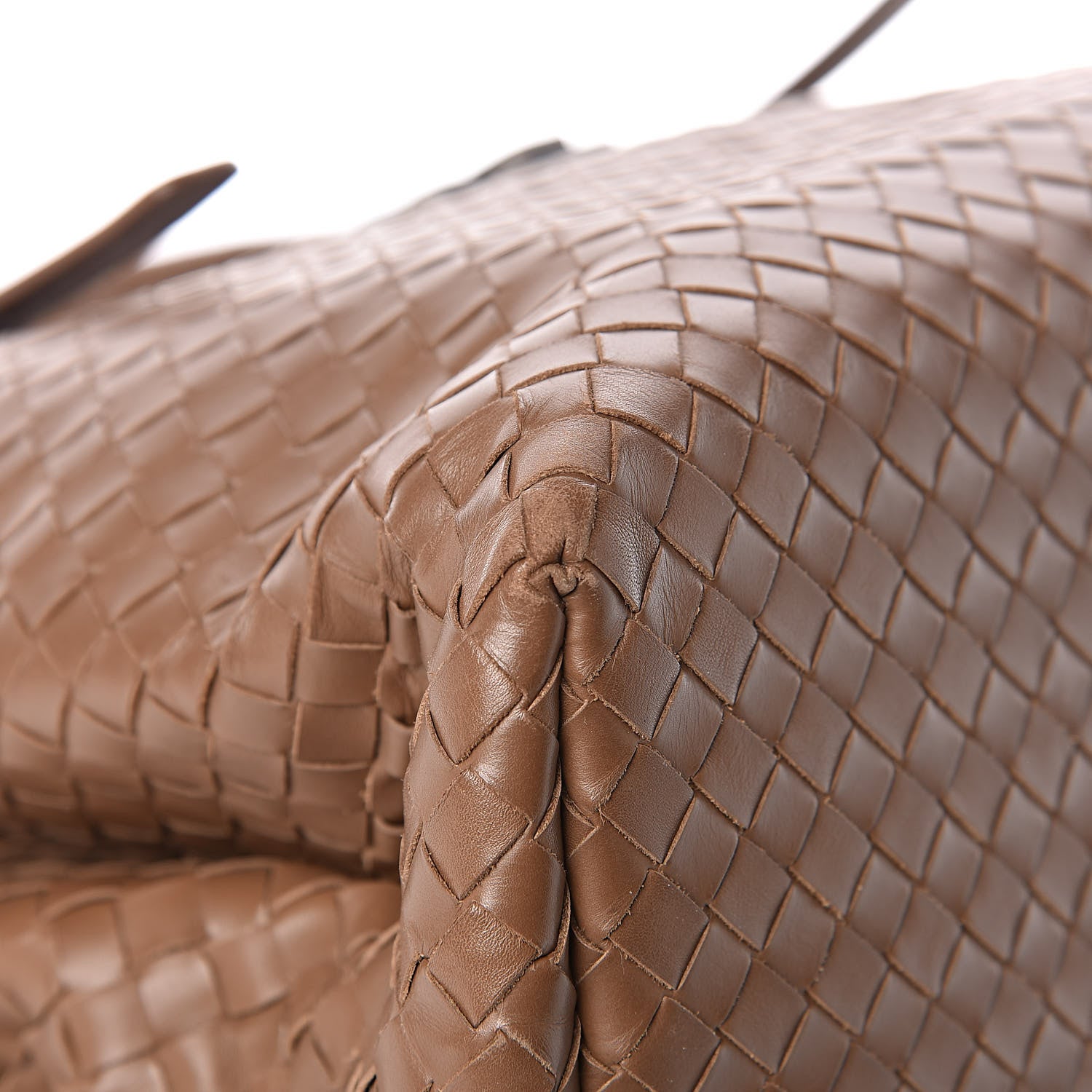 Bottega Veneta Nappa Intrecciato Medium Roma Tote Brown Taupe 9 of 13
