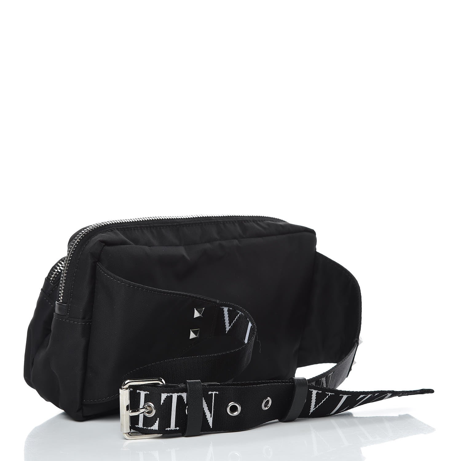 Valentino Garavani Nylon VLTN Banane Belt Bag Black 3 of 8