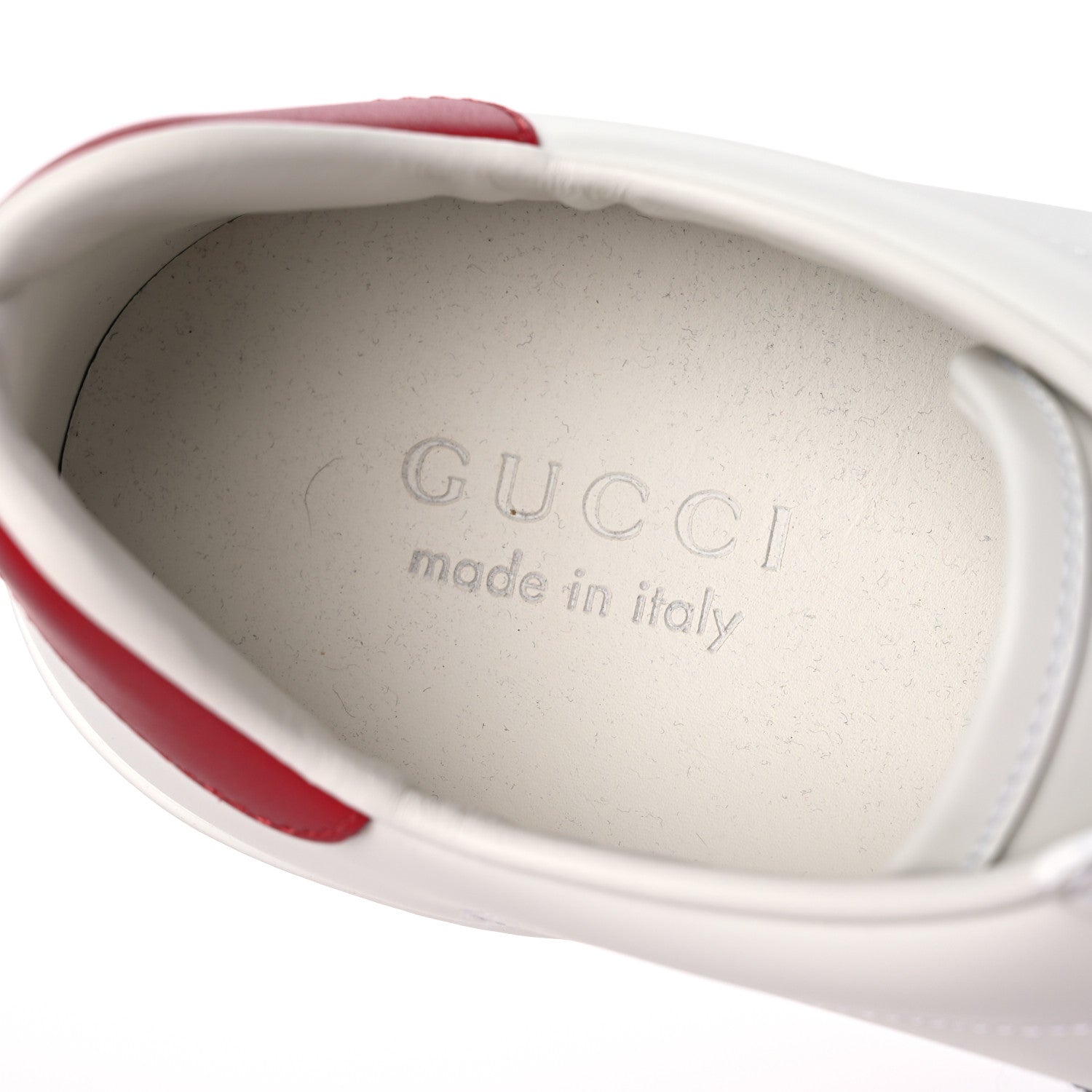 Gucci Calfskin Miro Soft Web Embroidered Mens Ace Sneakers 8 White Green 7 of 13