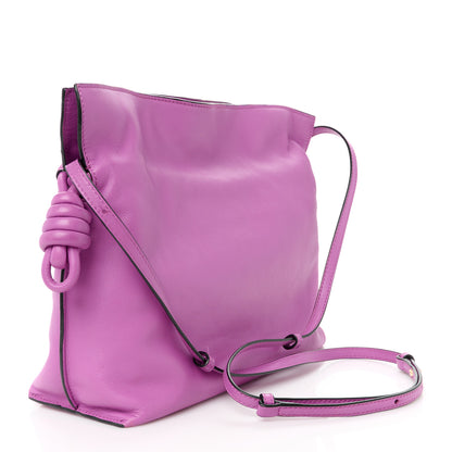 Loewe Calfskin Flamenco Knot Clutch Purple 3 of 10