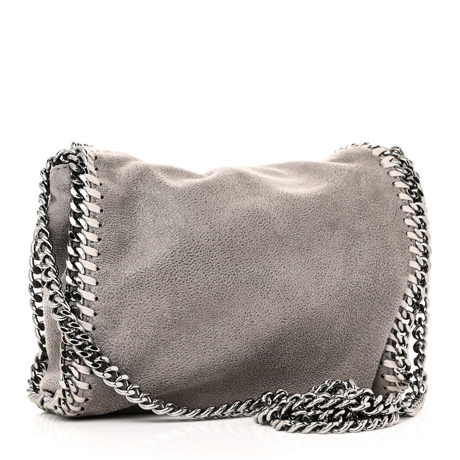 Stella McCartney Shaggy Deer Tiny Falabella Tote Grey 3 of 9