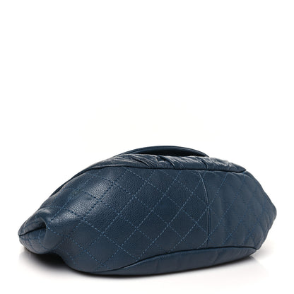 Chanel Caviar Large Half Moon Flap Navy 4 of 11