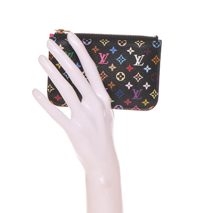 Louis Vuitton Monogram Multicolor Key Pouch Black Grenade 2 of 6