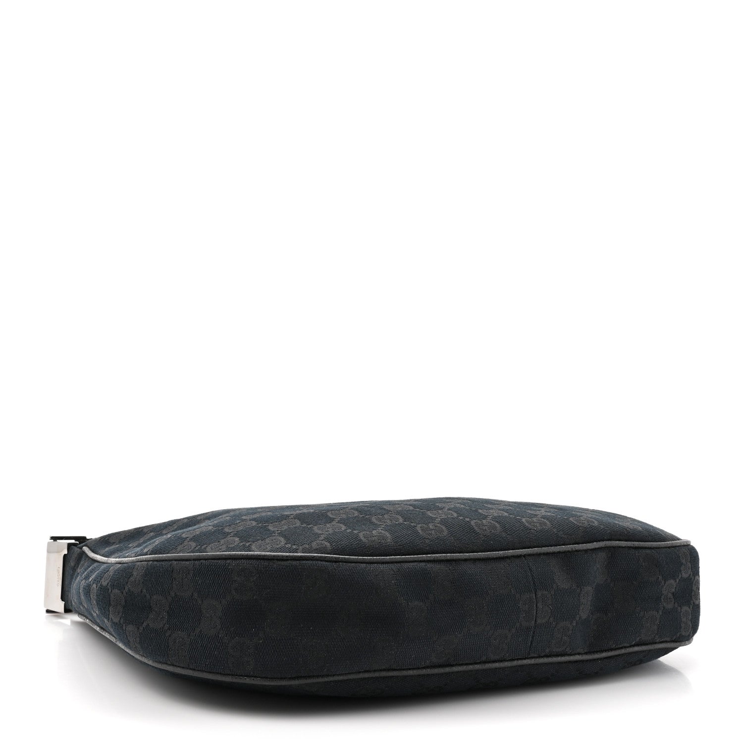 Gucci Monogram Medium Half Moon Hobo Black 4 of 12
