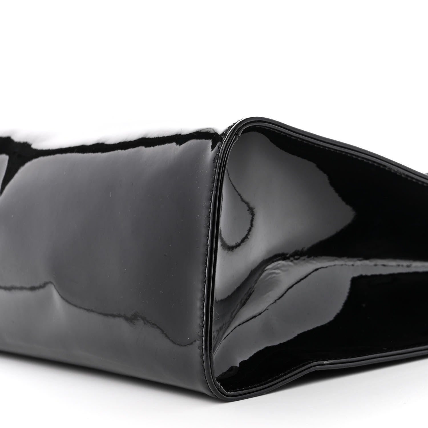 Telfar Patent Vegan Leather Medium Shopping Bag Black 10 of 10