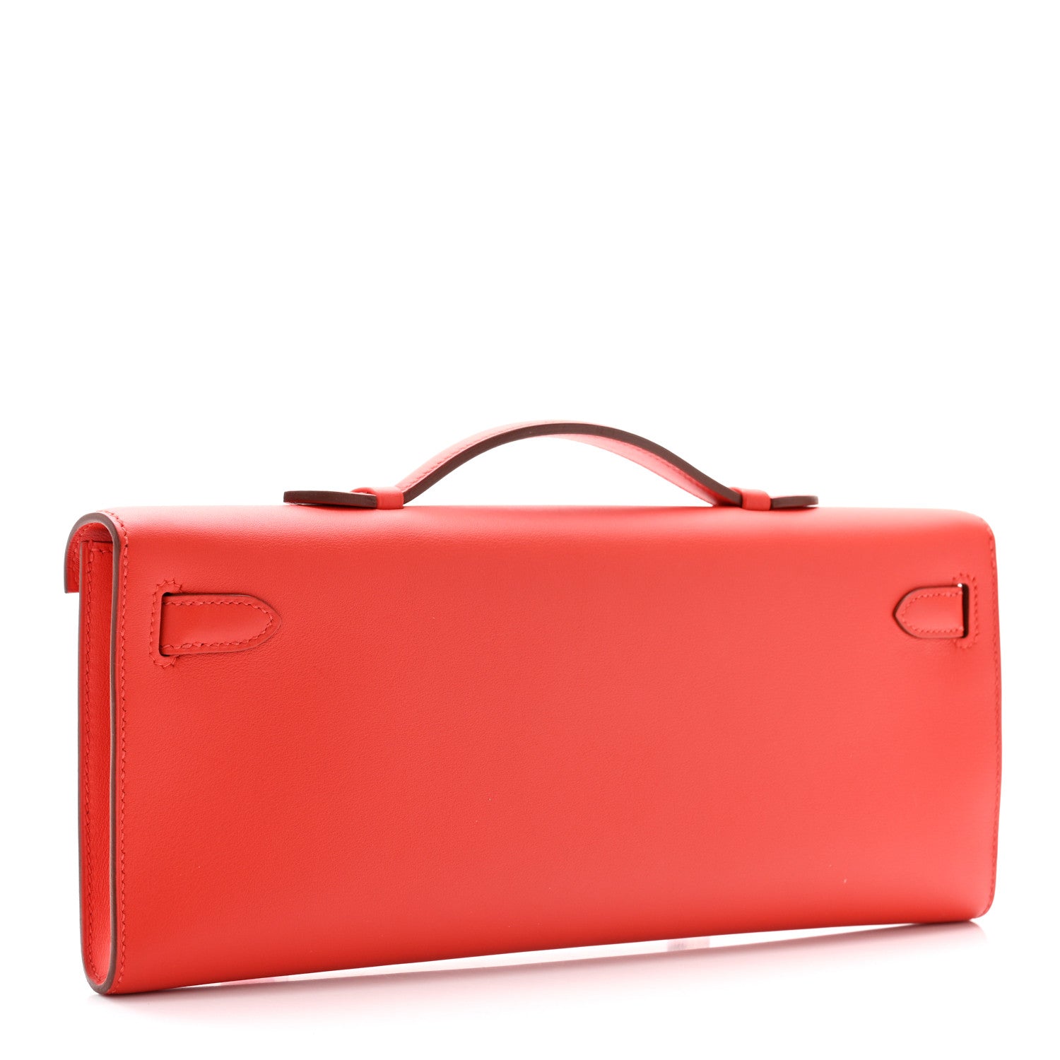 Hermes Swift Kelly Cut Clutch Pochette Capucine 2 of 6