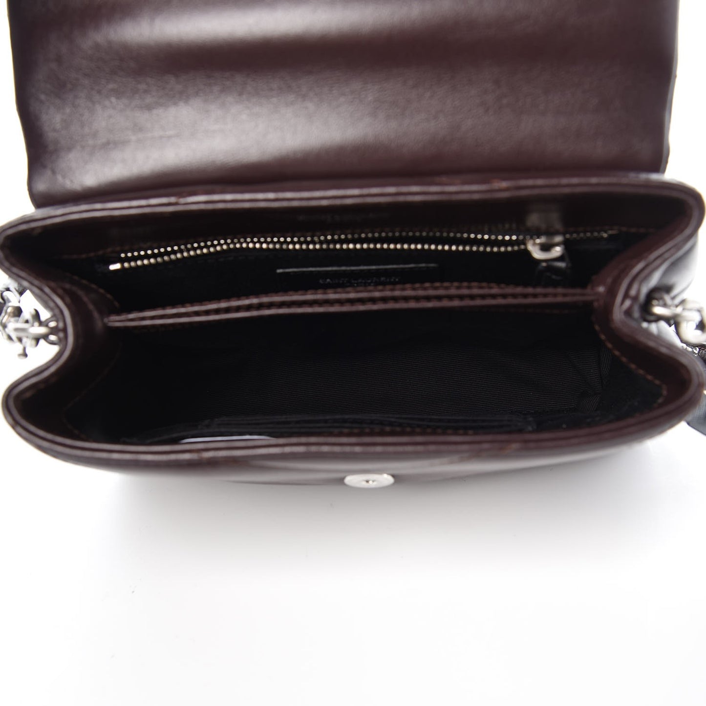 Calfskin Y Quilted Monogram Toy Loulou Crossbody Bag Black Tulipe