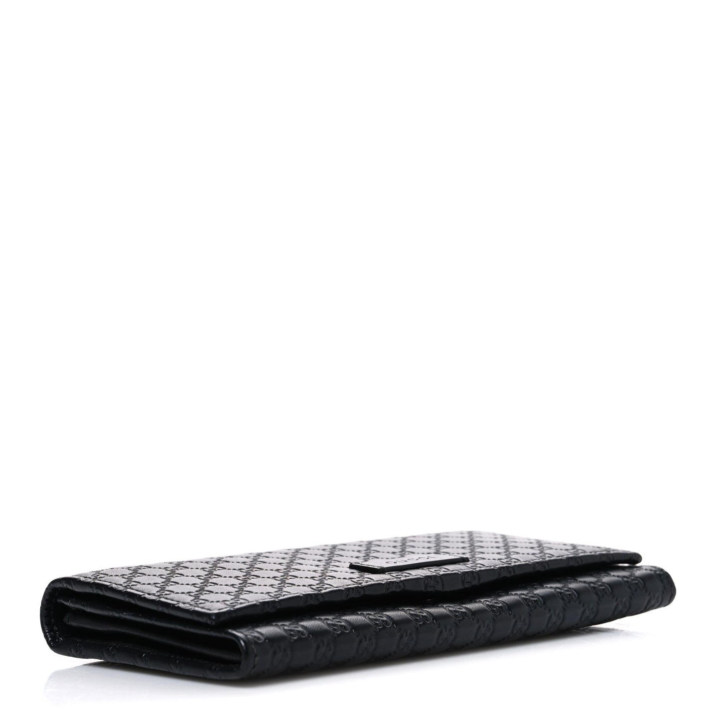 Soft Microguccissima Continental Wallet Black