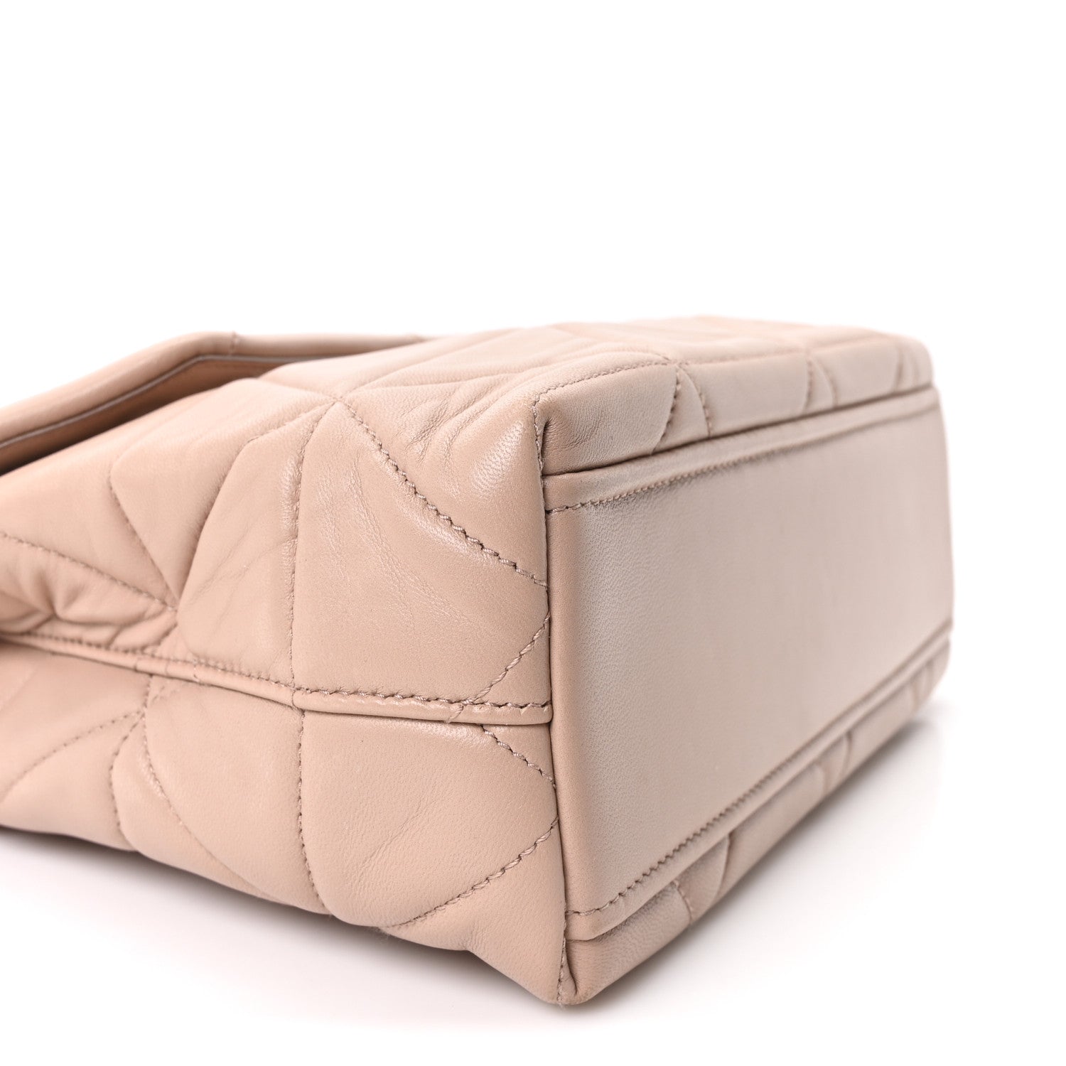 Prada Nappa Triangle Stitched Large Spectrum Bag Cipria 9 of 10
