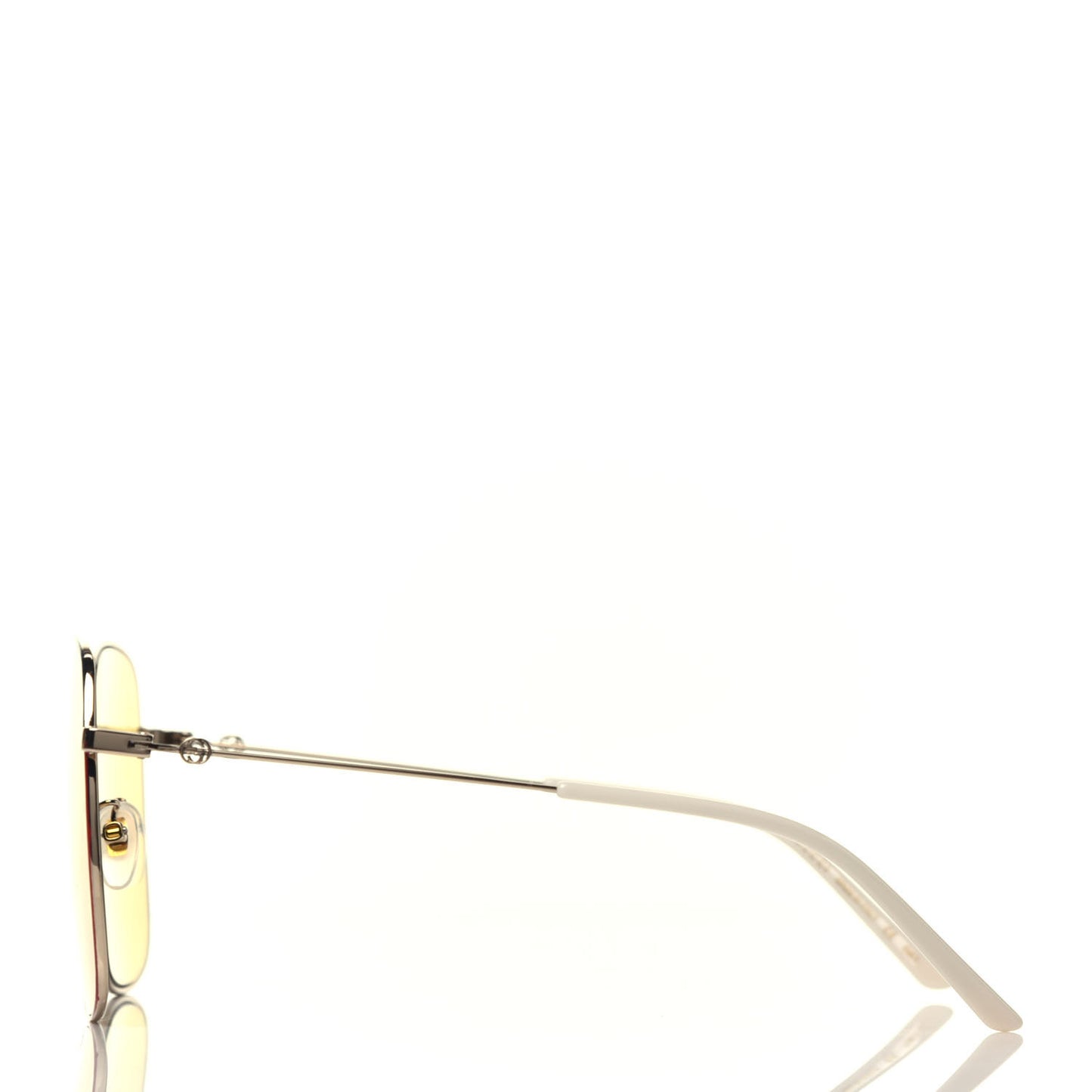 Rectangular Frame Interlocking G Sunglasses GG0394S Yellow