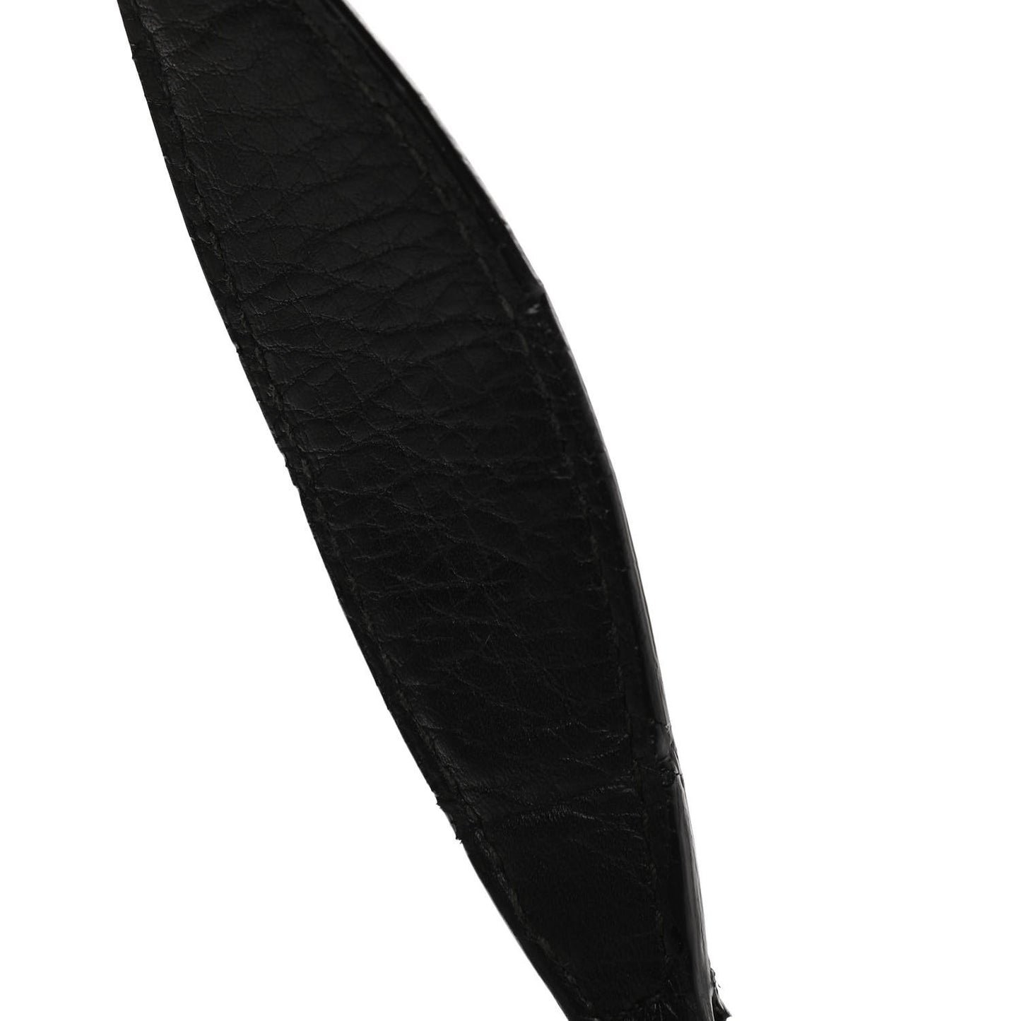 Pebbled Calfskin Studded Medium Soho Chain Shoulder Bag Black