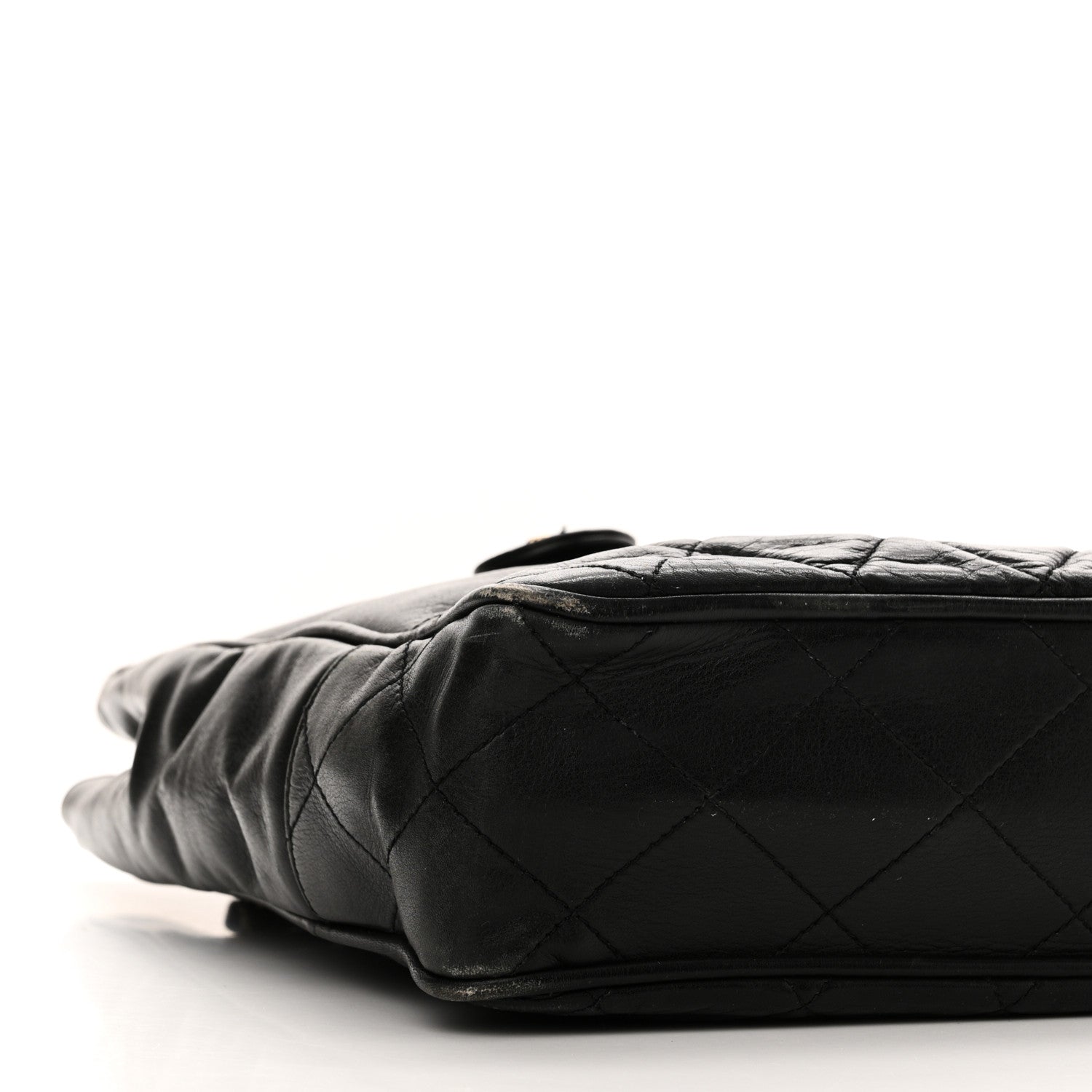 Chanel Lambskin Shopping Tote Black 10 of 12