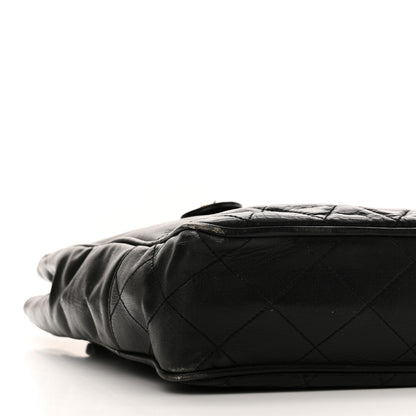 Chanel Lambskin Shopping Tote Black 10 of 12