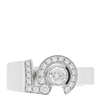 Chanel 18K White Gold Diamond Eternal Number 5 Ring 53 6.5 1 of 5