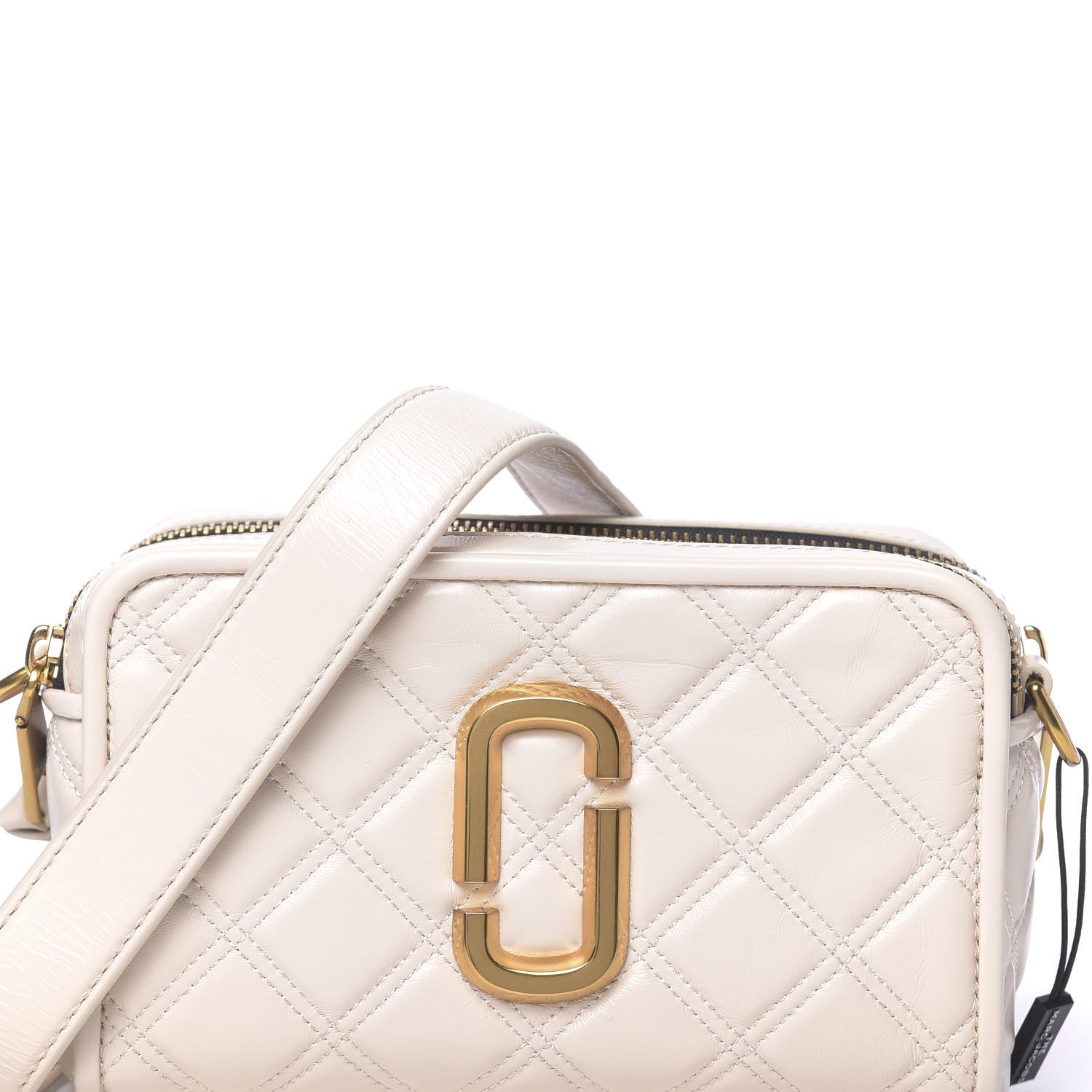 Marc Jacobs Calfskin Quilted The Softshot 21 Bag Ivory 11 of 11