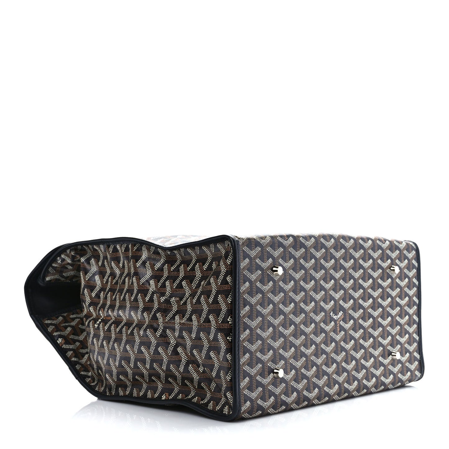 Goyardine Saint Leger Soft Briefcase Backpack Black