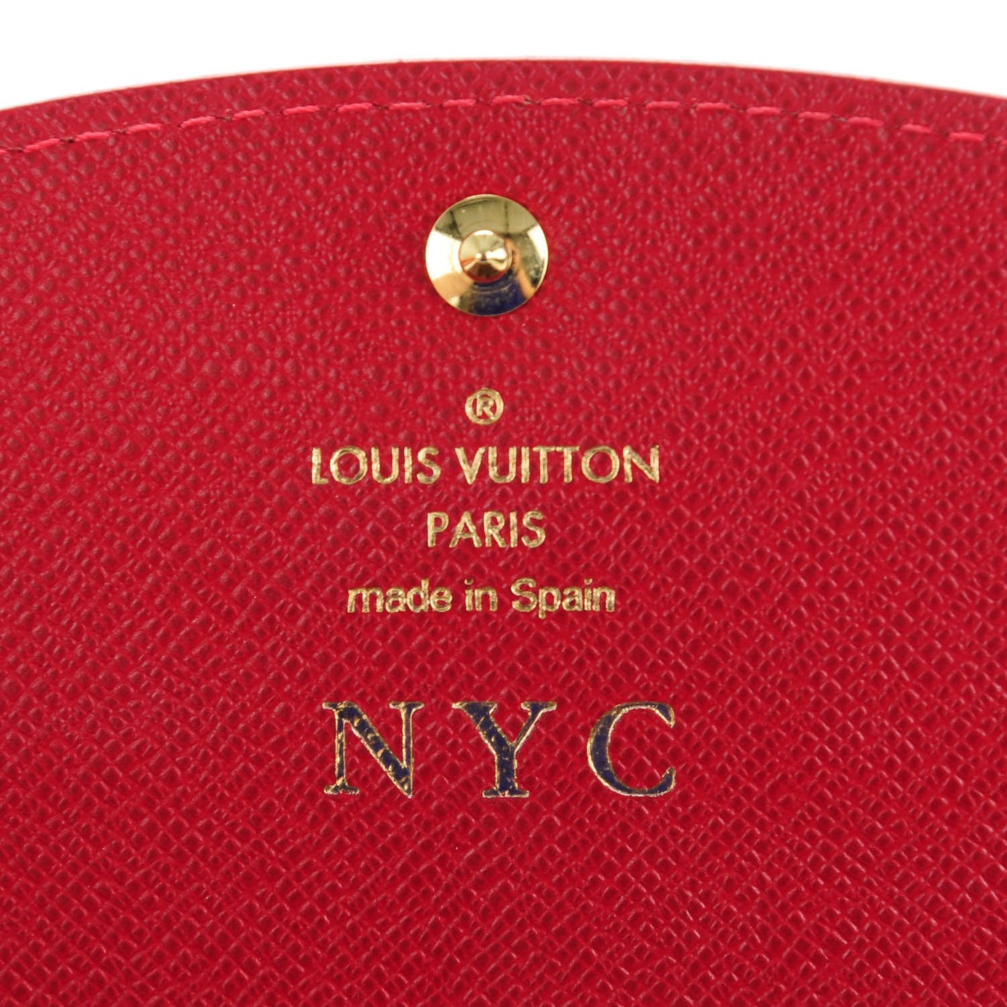 Damier Ebene Caissa Wallet Cherry