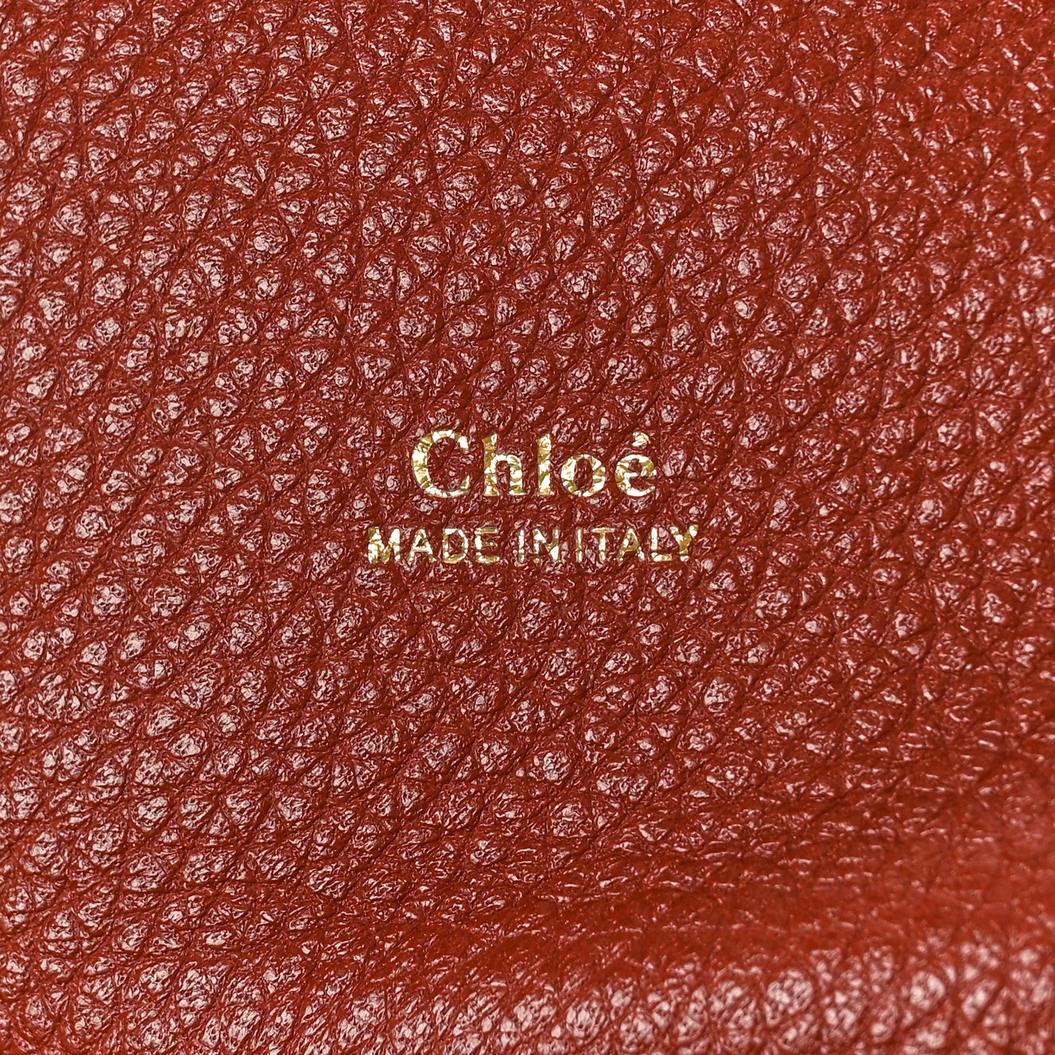 Chloe Shiny Grained Calfskin Medium Aby Day Shoulder Bag Sepia Brown 6 of 8
