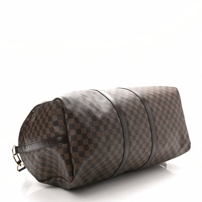 Louis Vuitton Damier Ebene Keepall Bandouliere 55 4 of 11