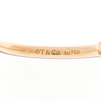 Tiffany 18K Rose Gold Diamond T Wire Ring 48 4.5 4 of 5