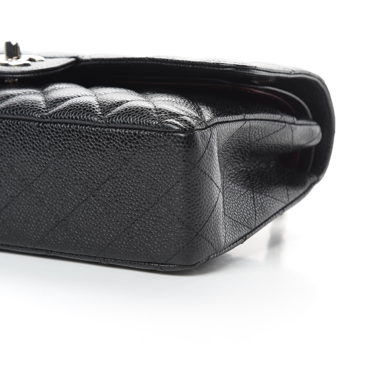 Chanel Caviar Quilted Medium Double Flap Black 10 of 13