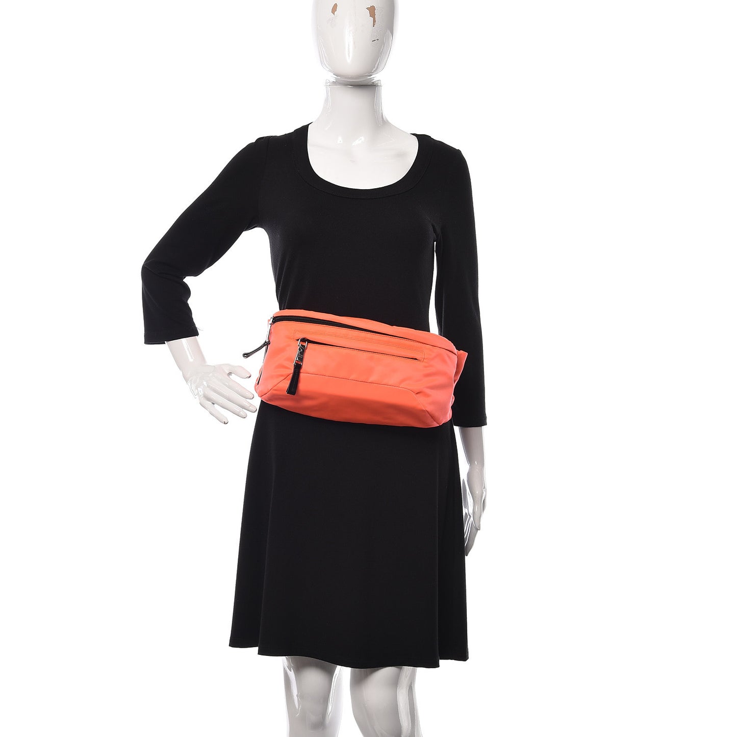 Nylon Montagna Belt Bag Arancio Fluo