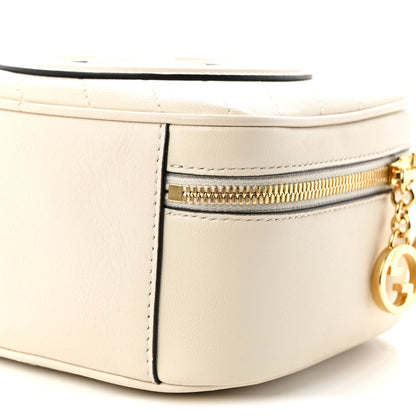 Gucci Sakai Be Green Calfskin Diagonal Stitched Blondie Top Handle Bag Mystic White 10 of 10