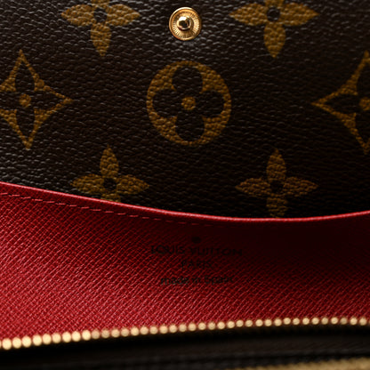 Louis Vuitton Monogram Emilie Wallet Rouge 6 of 9