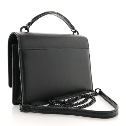 Saint Laurent Calfskin Monogram Sunset Chain Wallet Black 3 of 12