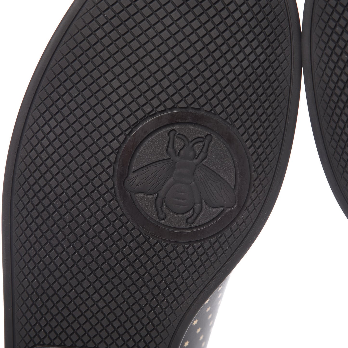 X SEGA Calfskin GUCCY Stars Mens Falacer Sneakers 8.5 Black