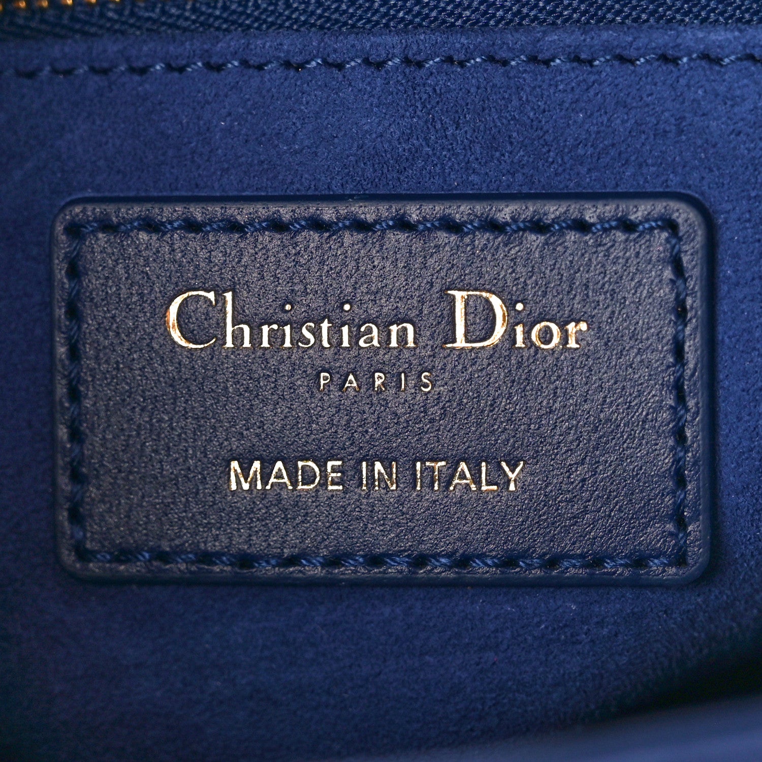 Christian Dior Lambskin Cannage Small My ABCDior Lady Dior Blue Royale 7 of 12
