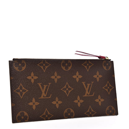 Louis Vuitton Monogram Felicie Chain Wallet Zippered Insert Fuchsia 2 of 5