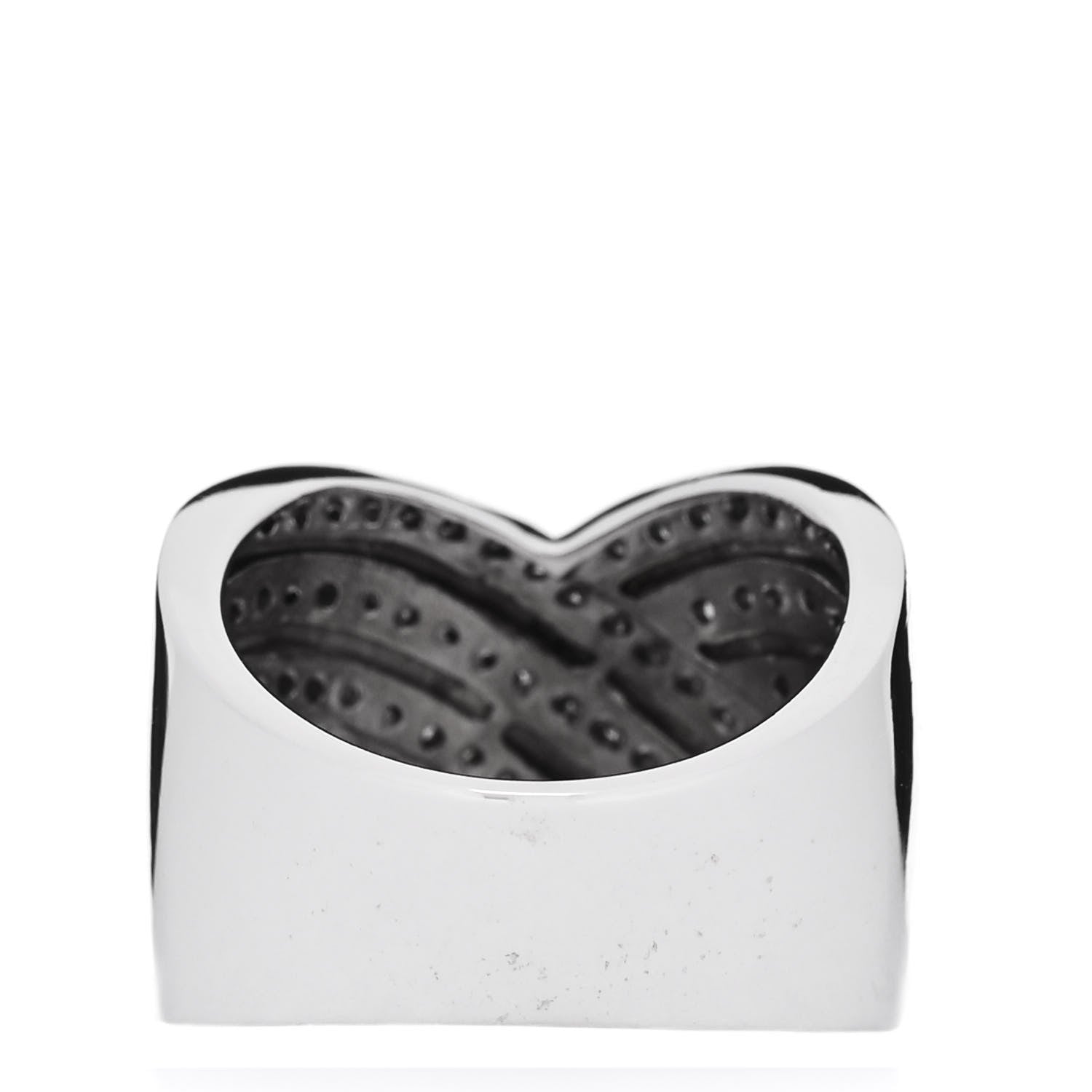 Parker & West by FASHIONPHILE 14K White Gold Diamond .69ctw Crossover Tapered Band Ring 55 7.25 3 of 4