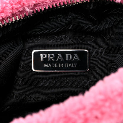 Prada Terry Cloth Mini Re-Edition 2000 Bag Petalo Black 6 of 9