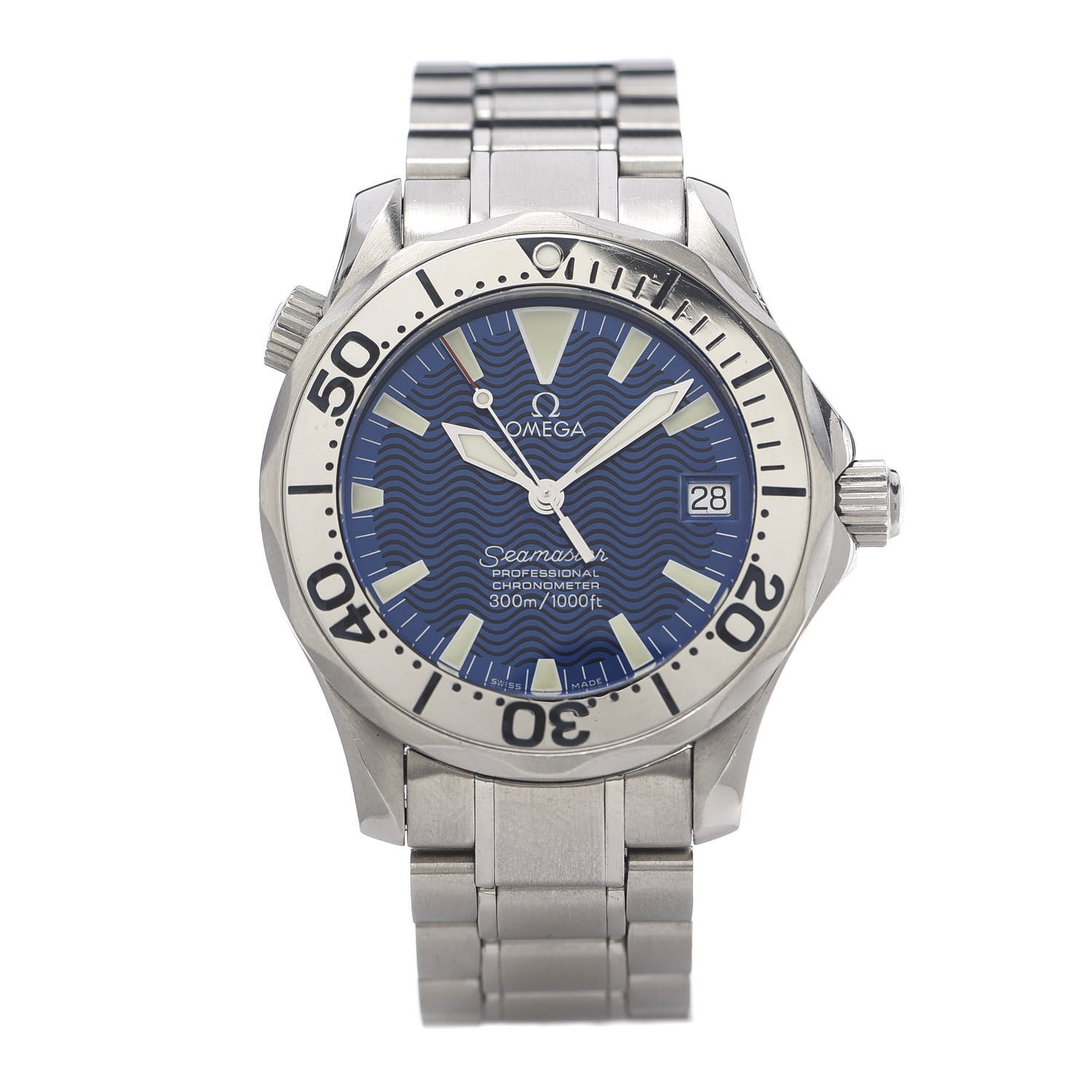 Omega Stainless Steel 36mm Seamaster Professional Automatic Watch Blue 2253.80 1 of 6