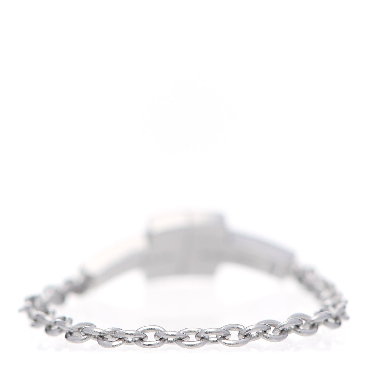 18K White Gold Diamond T Chain Ring 51 5.75