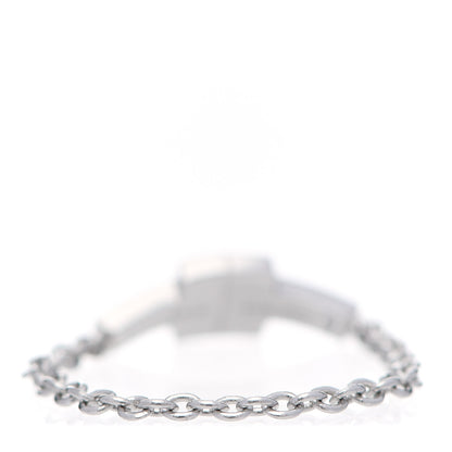 Tiffany 18K White Gold Diamond T Chain Ring 51 5.75 3 of 5
